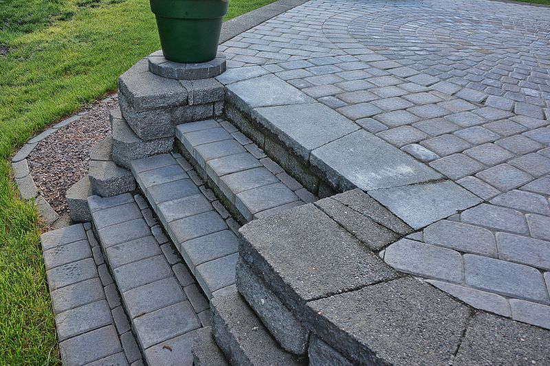 Paver Patio with Step Features